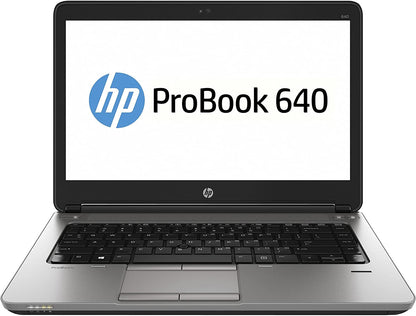 Refurbished HP ProBook 640 G1 i5 Laptop, 4th Gen, 8GB Ram, 256GB SSD