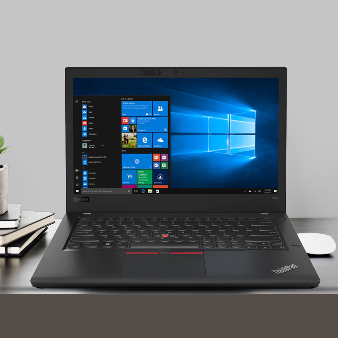 Refurbished Lenovo ThinkPad T480 Core i5 8th gen, 8GB, 256 GB SSD - Touch Screen