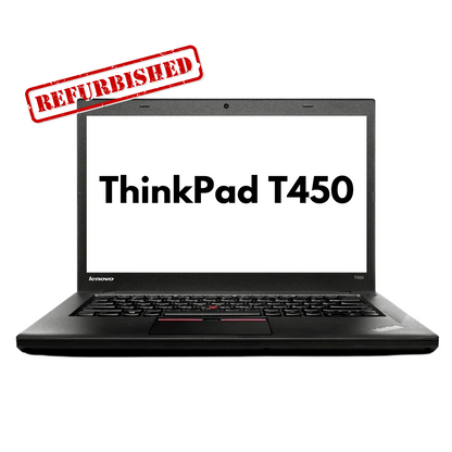 Refurbished Lenovo ThinkPad T450 i5 laptop 5th Gen, 8Gb Ram, 256Gb SSD