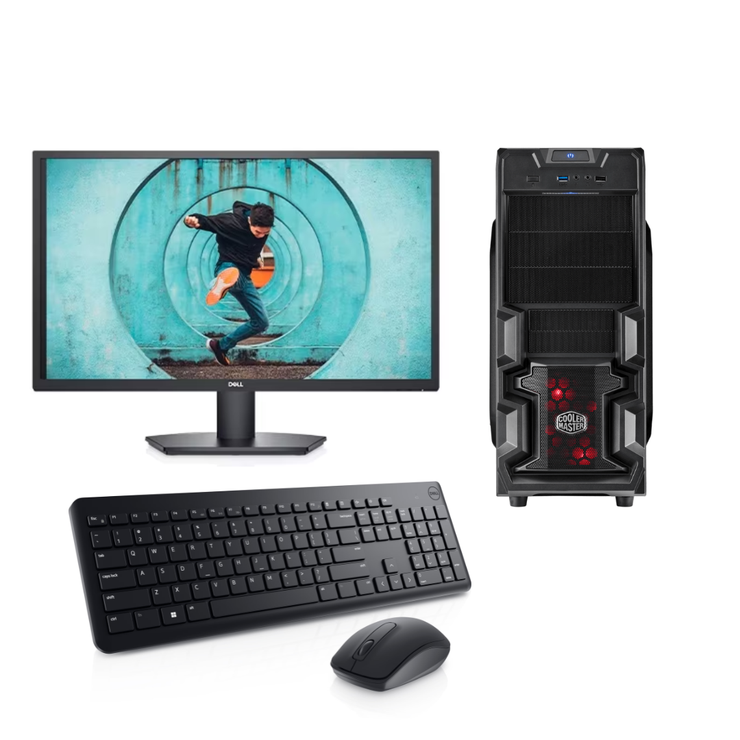 Desktop With Graphic CPU INTEL i7/12700F, LED DELL 27 Inch, RAM CORSAIR 32GB, SSD WD 500 GB
